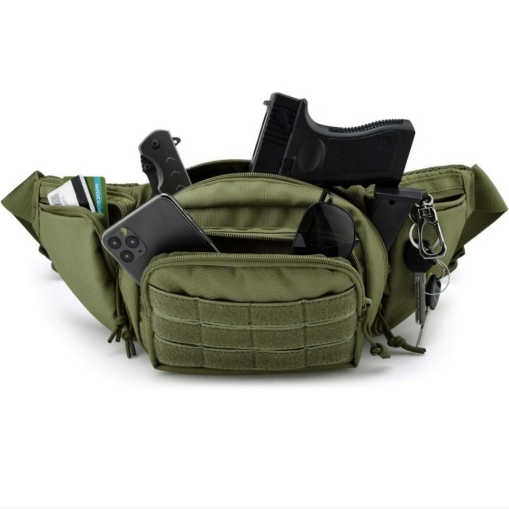 NWT Concealed Carry Tactical Pack One Size Fits Most Green Military Surplus